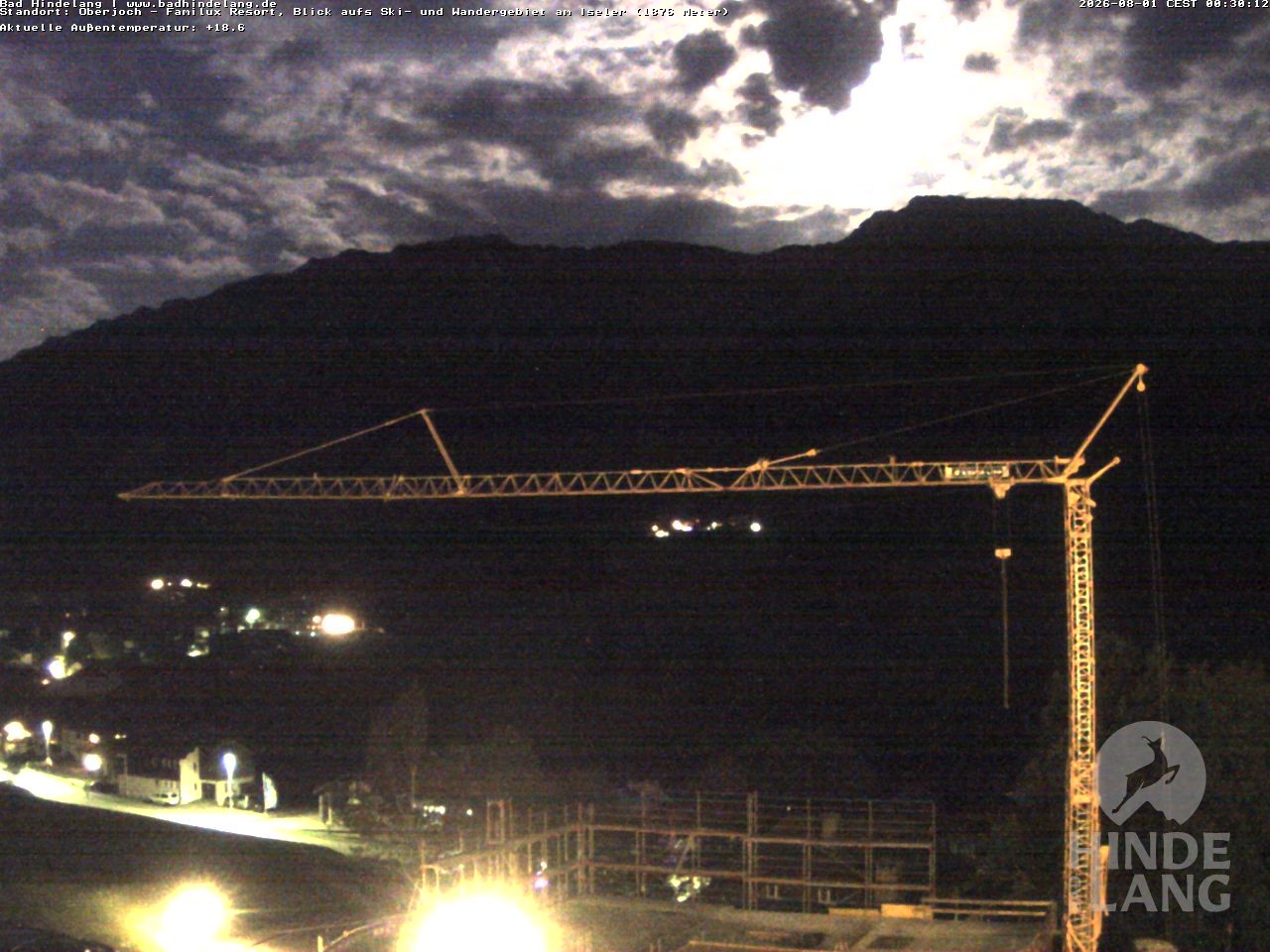 Archiv Foto Webcam Sicht vom Kinderhotel Oberjoch aus auf das Skigebiet gegenüber