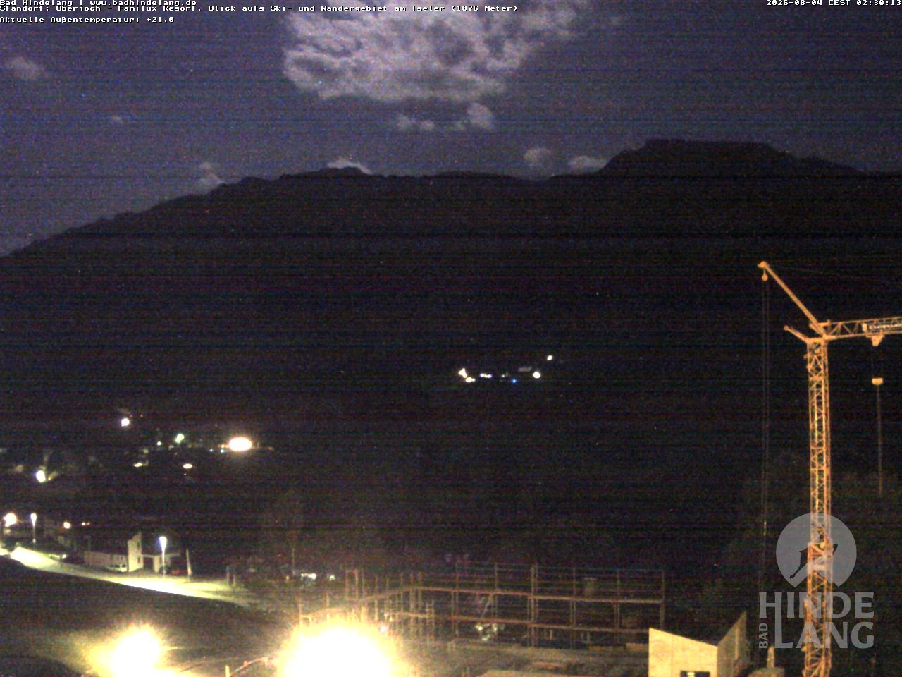 Archiv Foto Webcam Sicht vom Kinderhotel Oberjoch aus auf das Skigebiet gegenüber