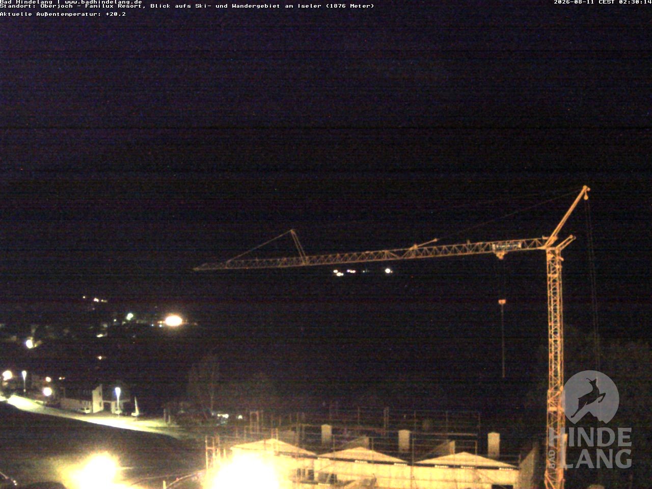 Archiv Foto Webcam Sicht vom Kinderhotel Oberjoch aus auf das Skigebiet gegenüber