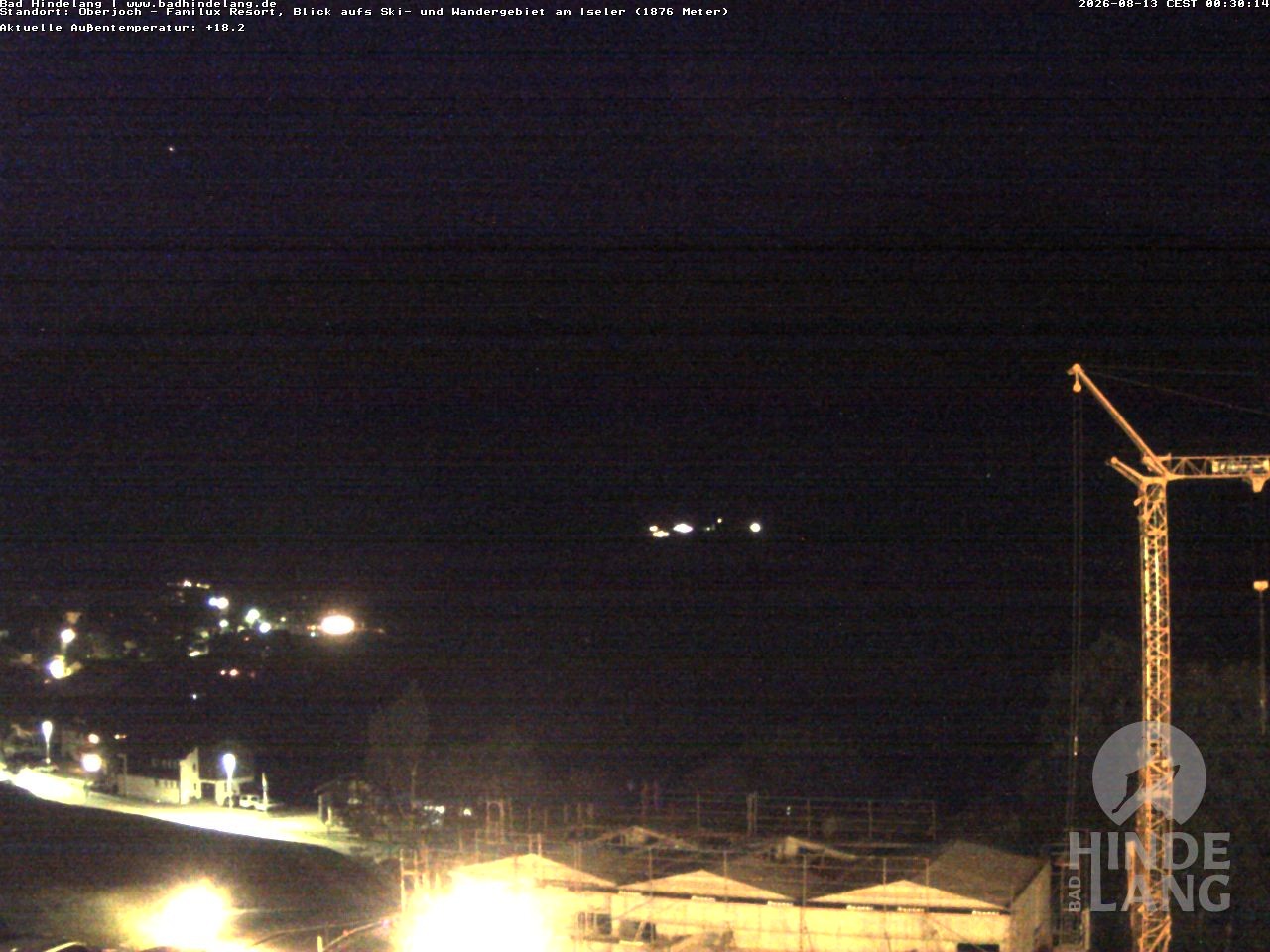 Archiv Foto Webcam Sicht vom Kinderhotel Oberjoch aus auf das Skigebiet gegenüber