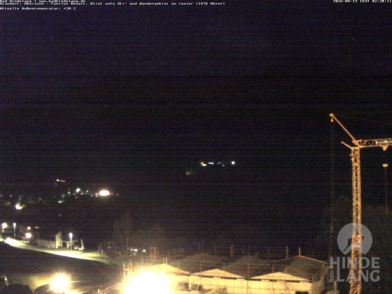 Archived image Webcam View of the kids hotel Oberjoch at the slopes in front