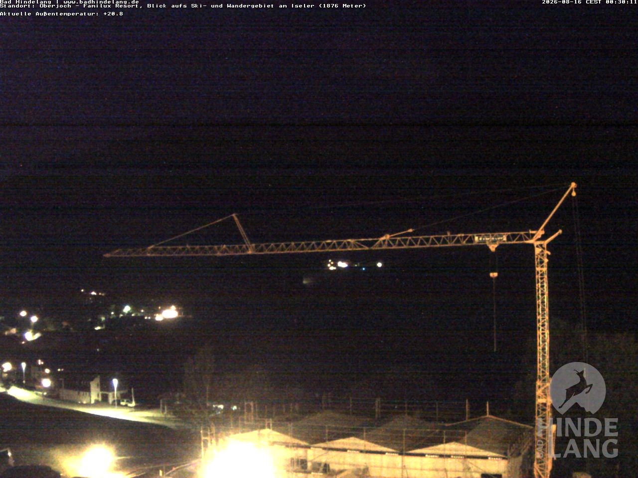 Archiv Foto Webcam Sicht vom Kinderhotel Oberjoch aus auf das Skigebiet gegenüber