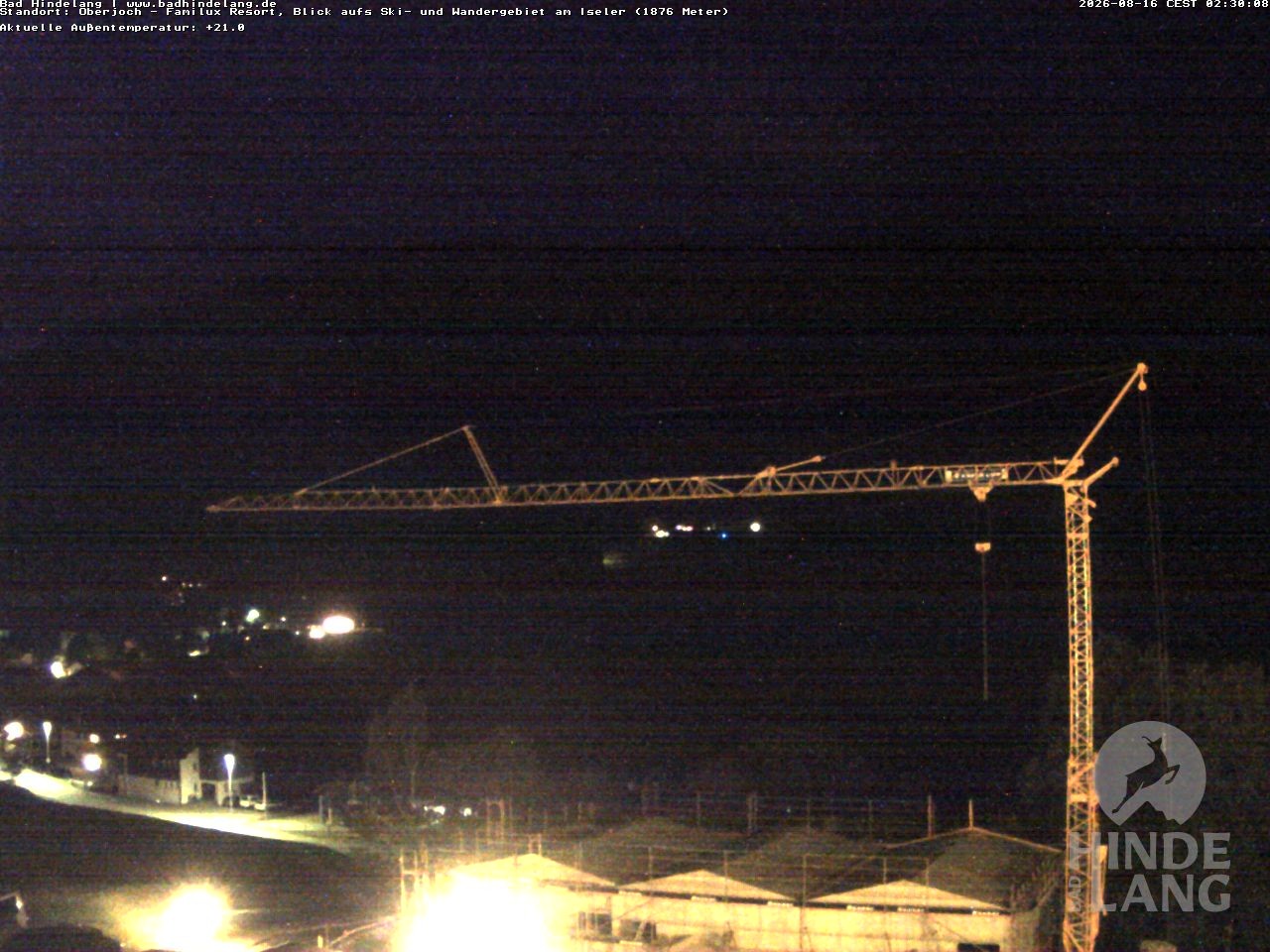 Archiv Foto Webcam Sicht vom Kinderhotel Oberjoch aus auf das Skigebiet gegenüber