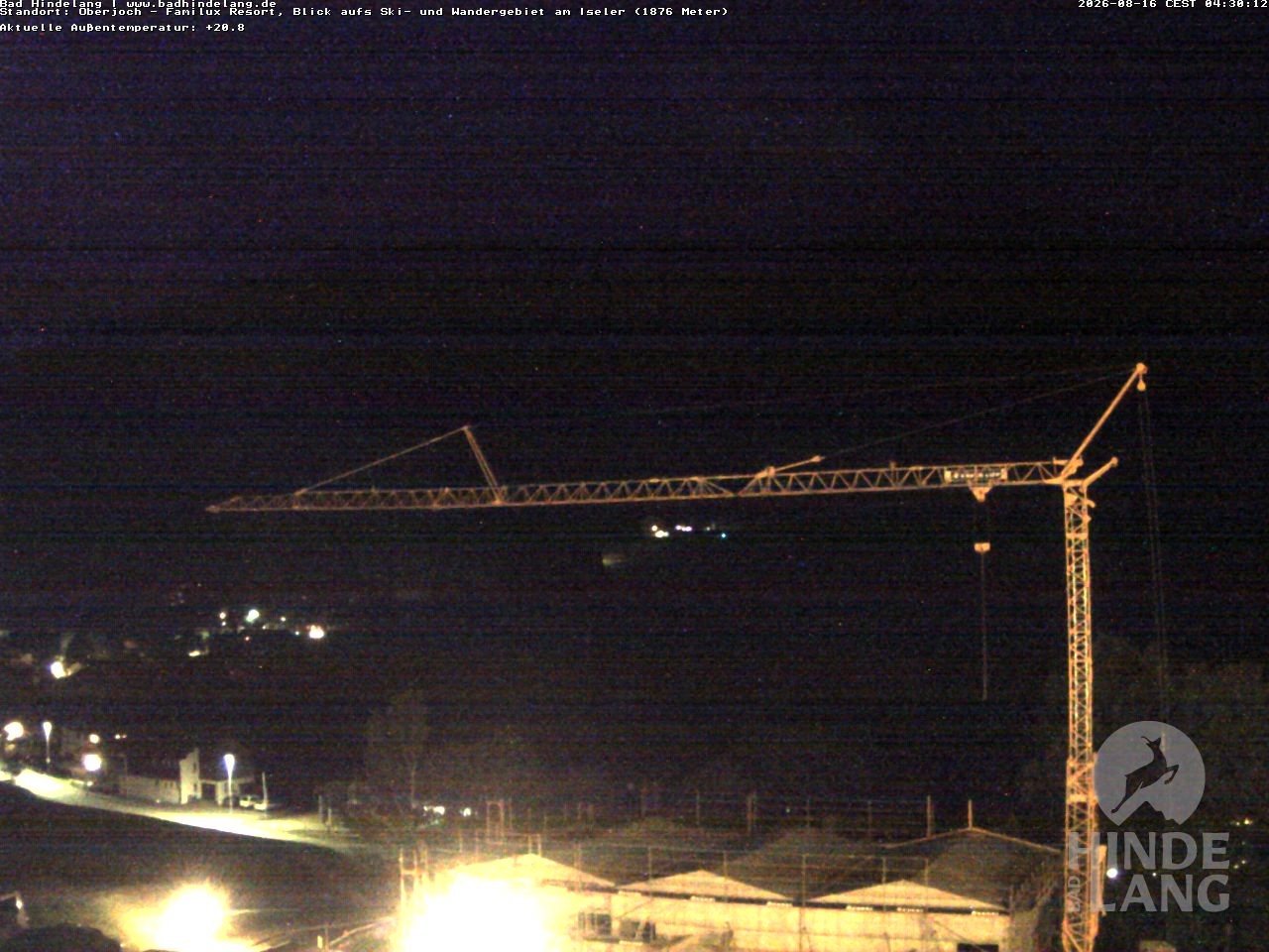 Archiv Foto Webcam Sicht vom Kinderhotel Oberjoch aus auf das Skigebiet gegenüber