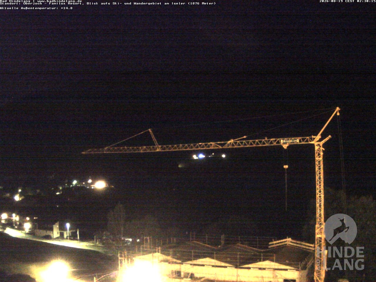 Archiv Foto Webcam Sicht vom Kinderhotel Oberjoch aus auf das Skigebiet gegenüber