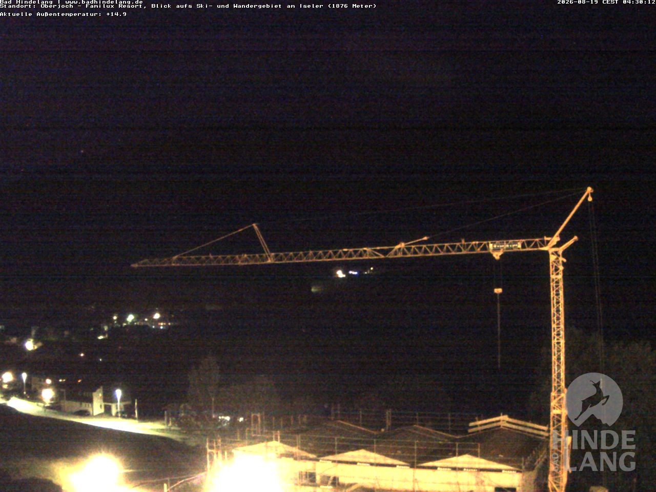 Archiv Foto Webcam Sicht vom Kinderhotel Oberjoch aus auf das Skigebiet gegenüber