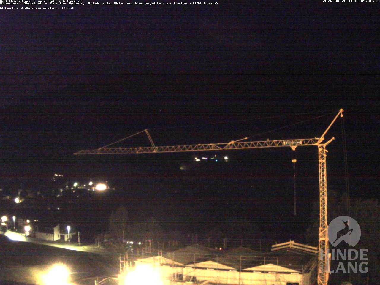Archiv Foto Webcam Sicht vom Kinderhotel Oberjoch aus auf das Skigebiet gegenüber