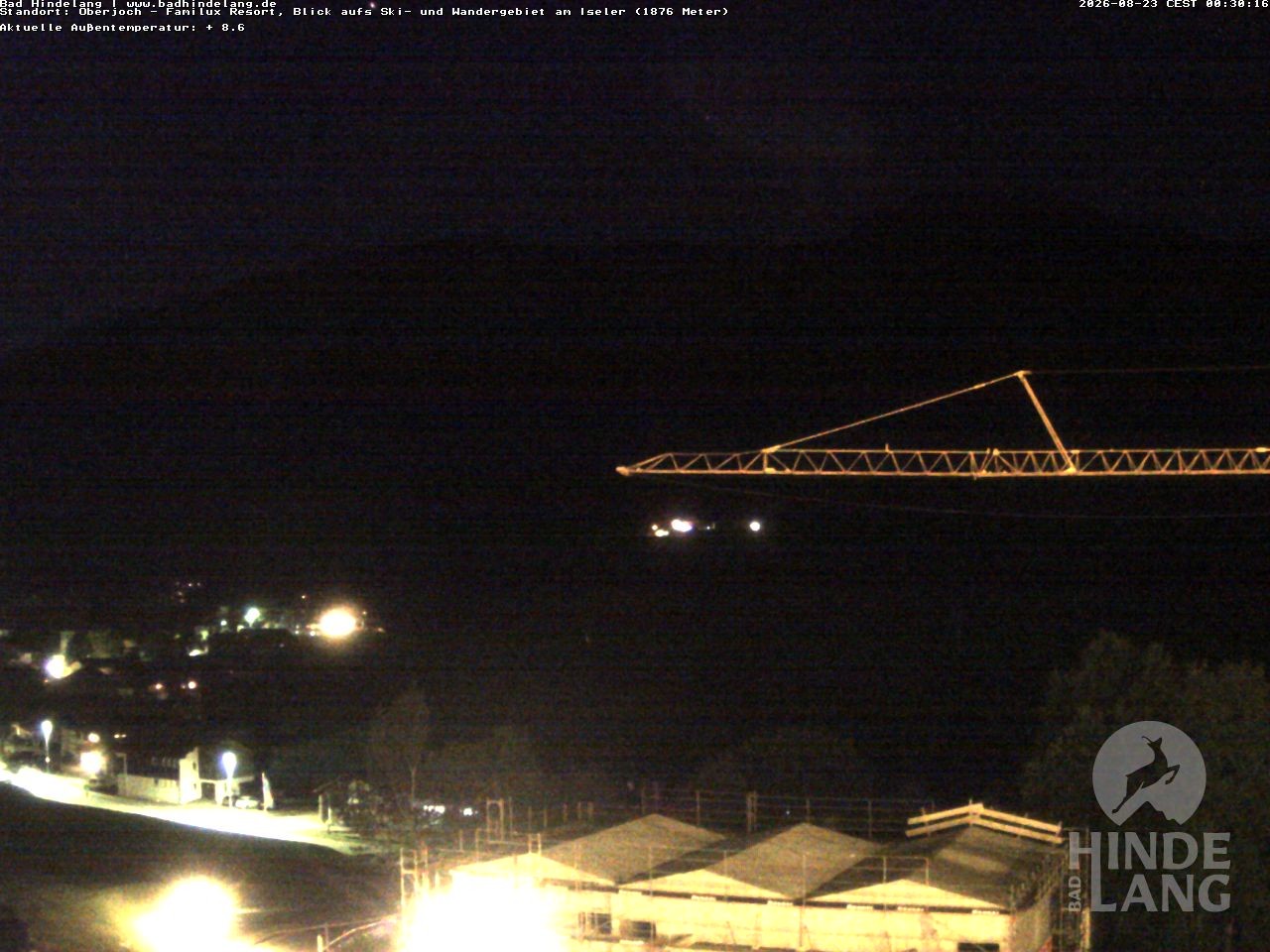 Archiv Foto Webcam Sicht vom Kinderhotel Oberjoch aus auf das Skigebiet gegenüber