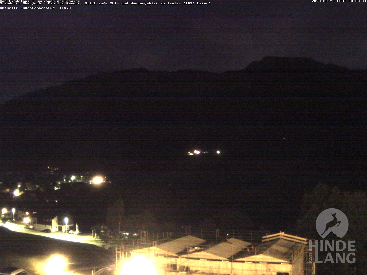 Archiv Foto Webcam Sicht vom Kinderhotel Oberjoch aus auf das Skigebiet gegenüber