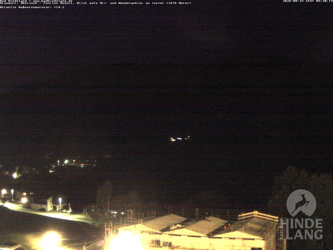 Archiv Foto Webcam Sicht vom Kinderhotel Oberjoch aus auf das Skigebiet gegenüber