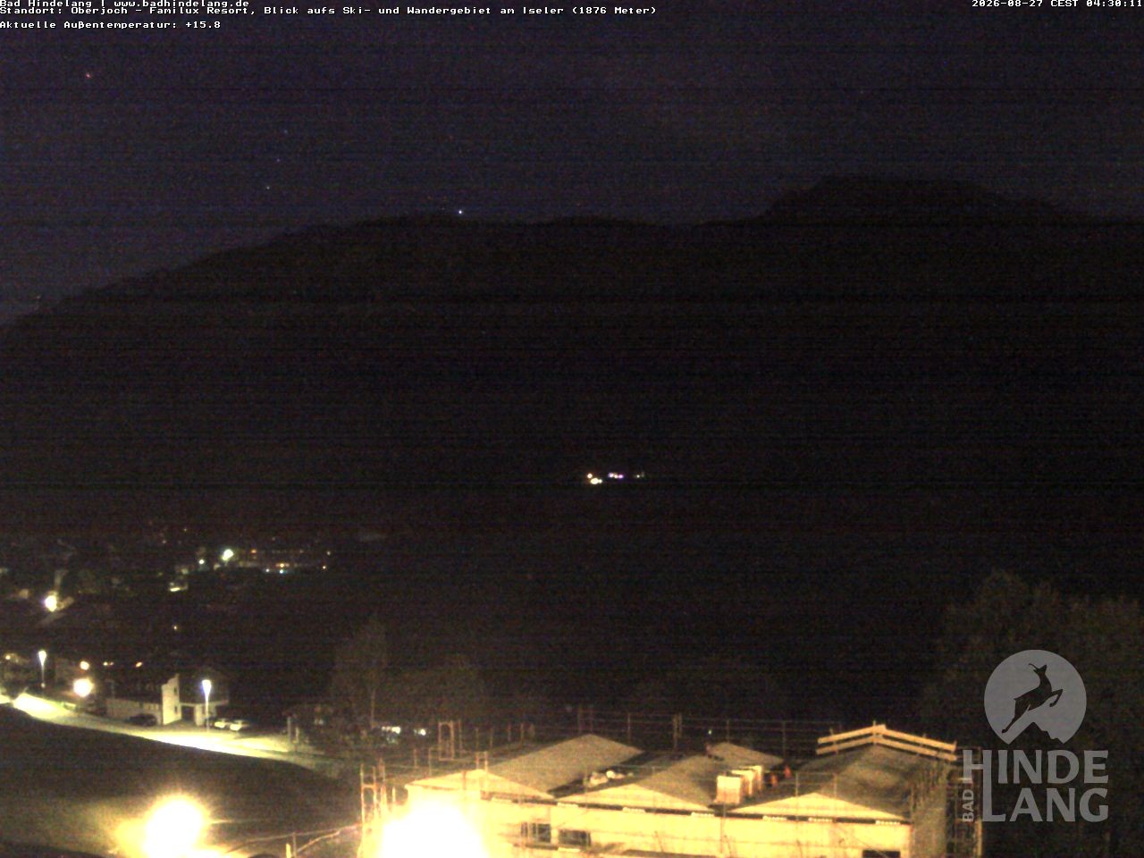 Archiv Foto Webcam Sicht vom Kinderhotel Oberjoch aus auf das Skigebiet gegenüber