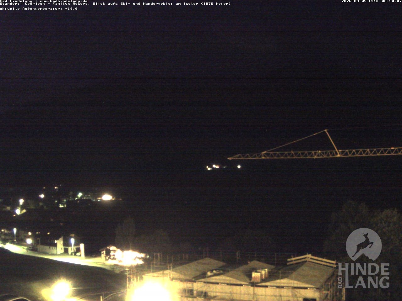 Archiv Foto Webcam Sicht vom Kinderhotel Oberjoch aus auf das Skigebiet gegenüber