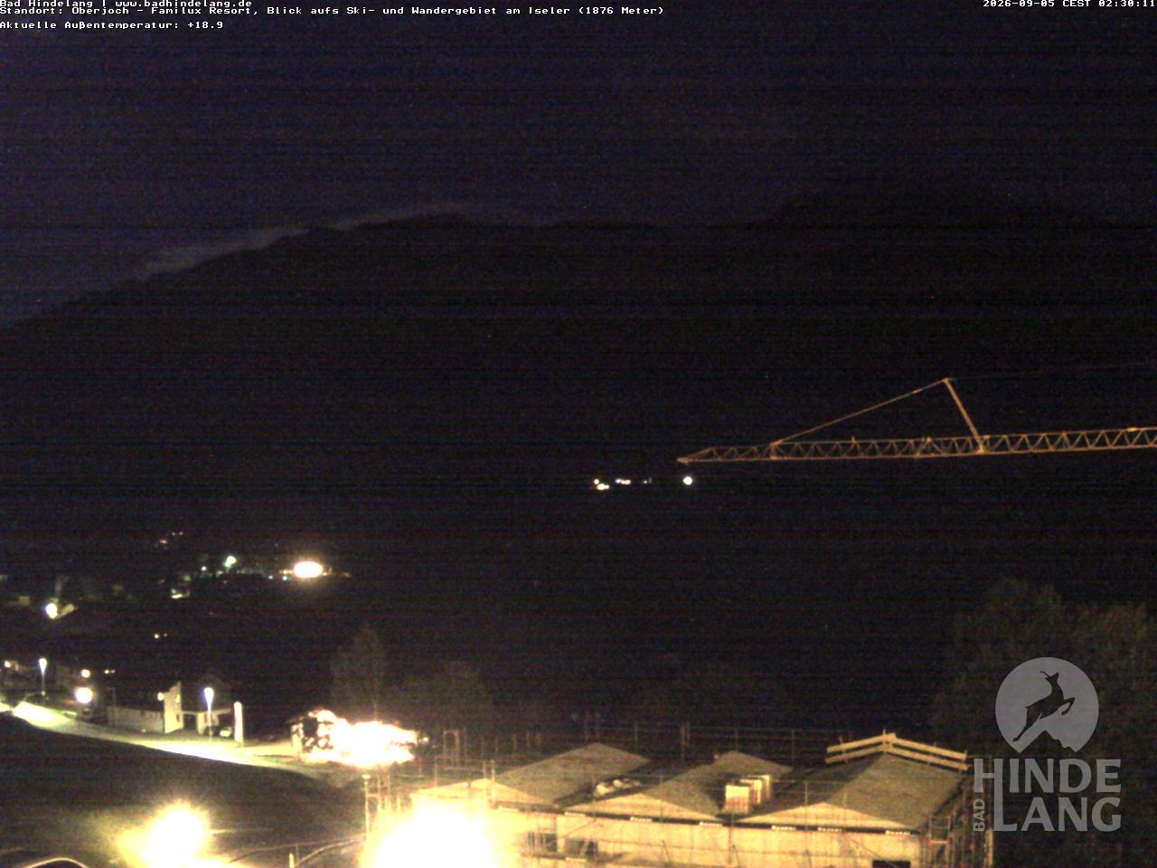 Archiv Foto Webcam Sicht vom Kinderhotel Oberjoch aus auf das Skigebiet gegenüber