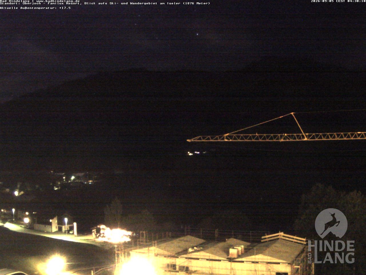 Archiv Foto Webcam Sicht vom Kinderhotel Oberjoch aus auf das Skigebiet gegenüber