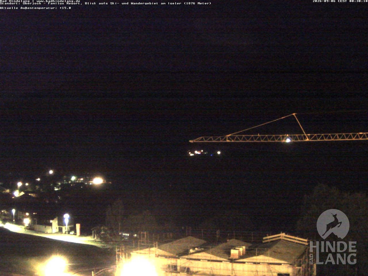 Archiv Foto Webcam Sicht vom Kinderhotel Oberjoch aus auf das Skigebiet gegenüber