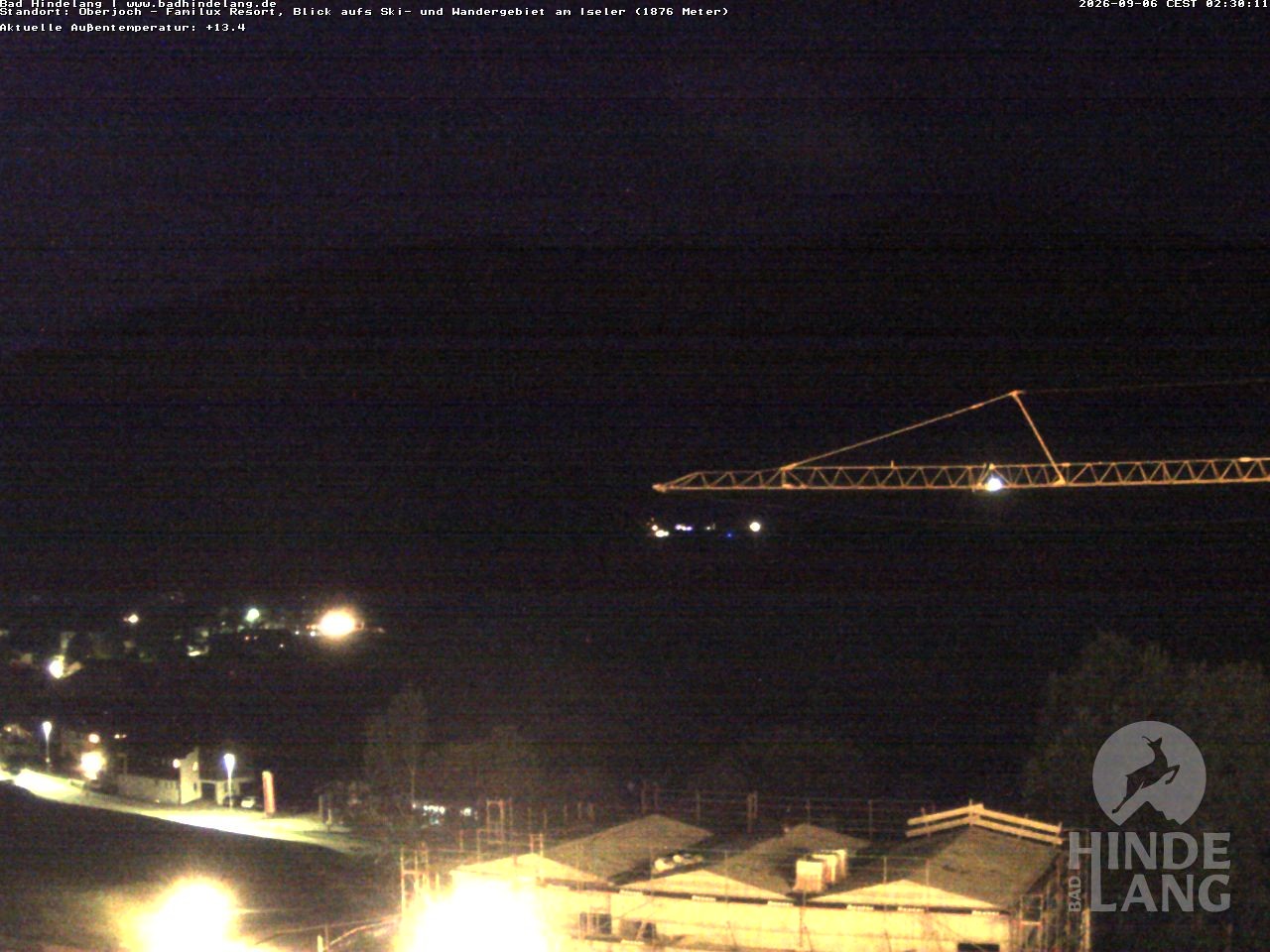 Archiv Foto Webcam Sicht vom Kinderhotel Oberjoch aus auf das Skigebiet gegenüber
