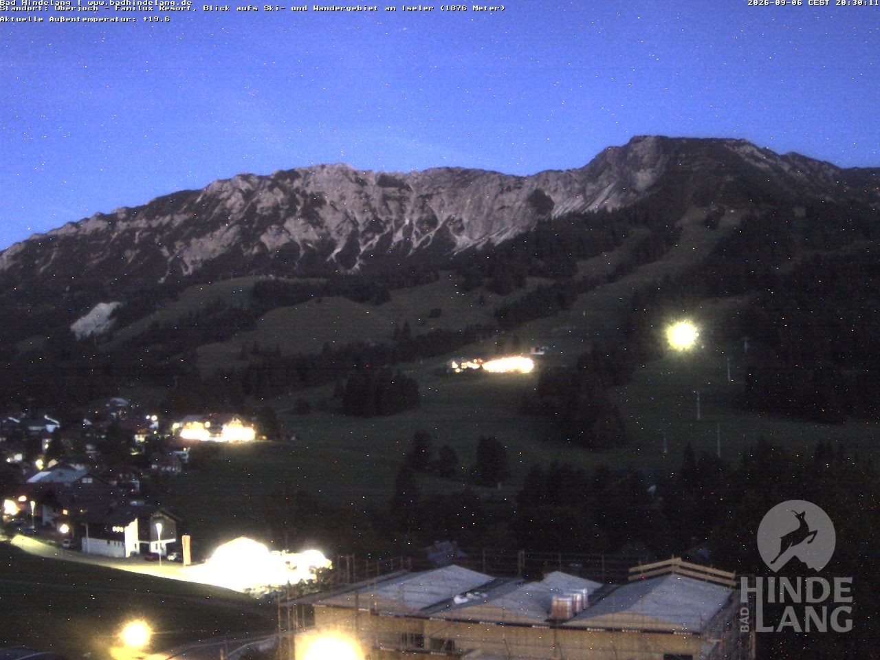 Archiv Foto Webcam Sicht vom Kinderhotel Oberjoch aus auf das Skigebiet gegenüber