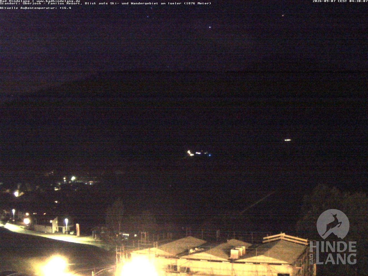 Archiv Foto Webcam Sicht vom Kinderhotel Oberjoch aus auf das Skigebiet gegenüber