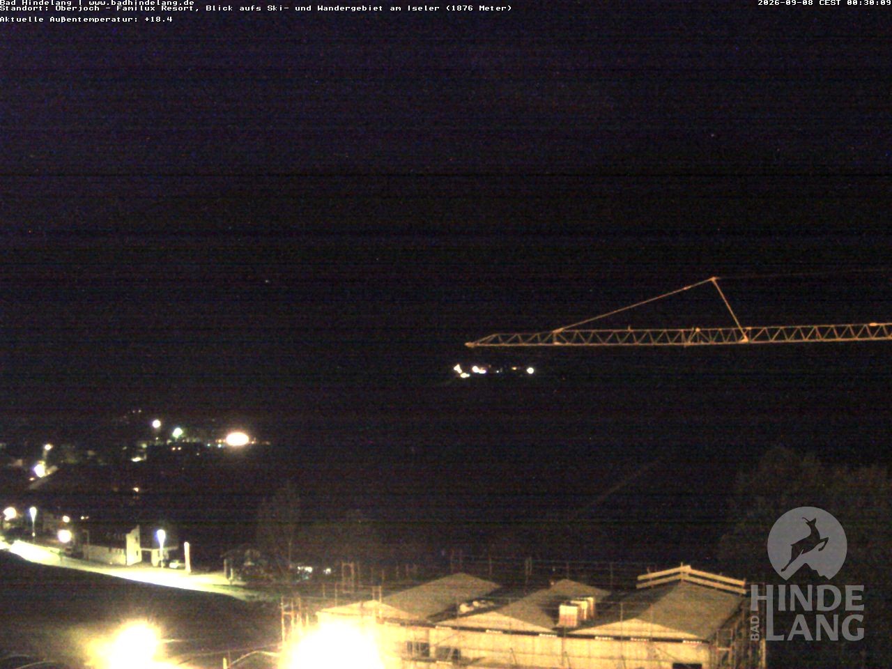 Archiv Foto Webcam Sicht vom Kinderhotel Oberjoch aus auf das Skigebiet gegenüber