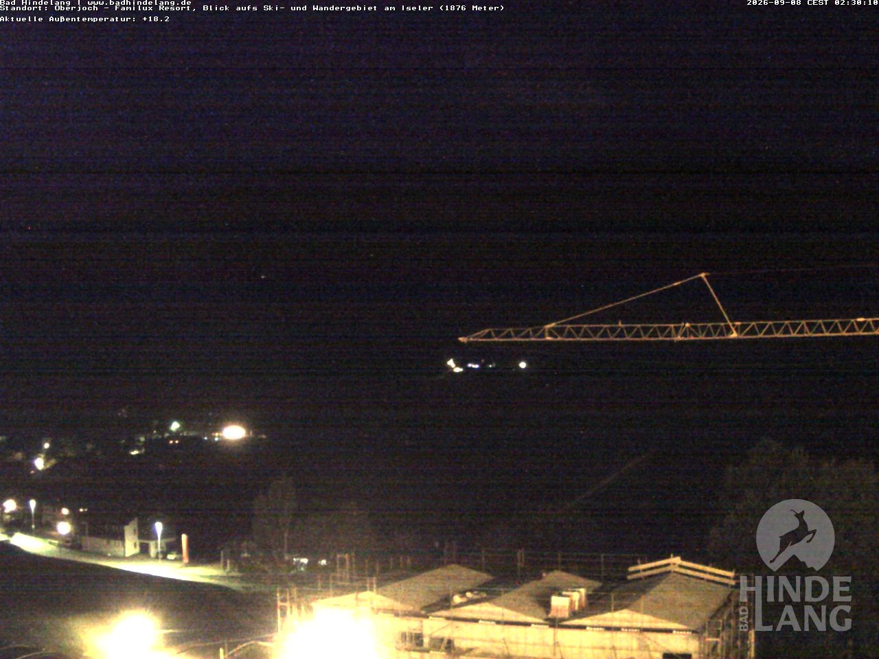 Archiv Foto Webcam Sicht vom Kinderhotel Oberjoch aus auf das Skigebiet gegenüber