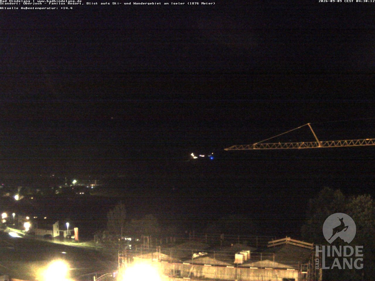 Archiv Foto Webcam Sicht vom Kinderhotel Oberjoch aus auf das Skigebiet gegenüber
