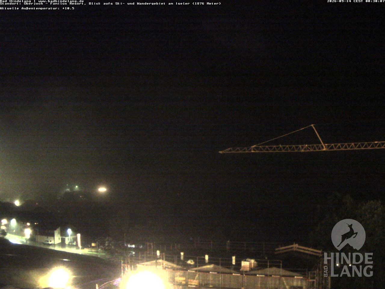 Archiv Foto Webcam Sicht vom Kinderhotel Oberjoch aus auf das Skigebiet gegenüber