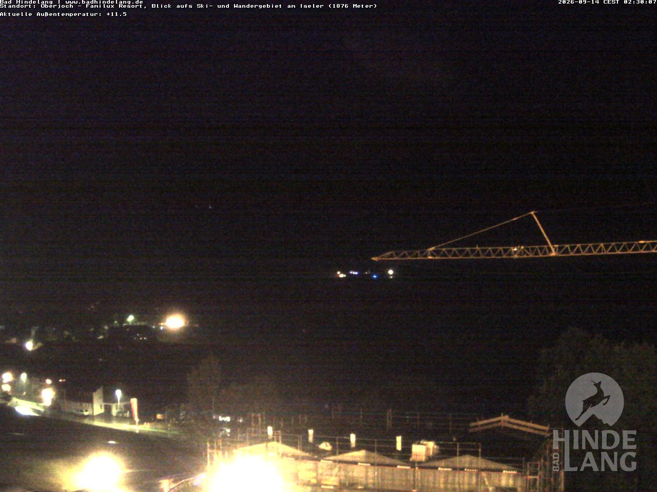 Archiv Foto Webcam Sicht vom Kinderhotel Oberjoch aus auf das Skigebiet gegenüber