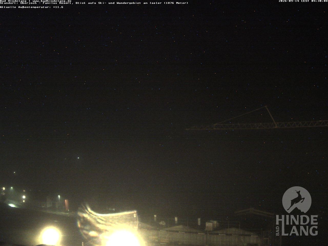 Archiv Foto Webcam Sicht vom Kinderhotel Oberjoch aus auf das Skigebiet gegenüber