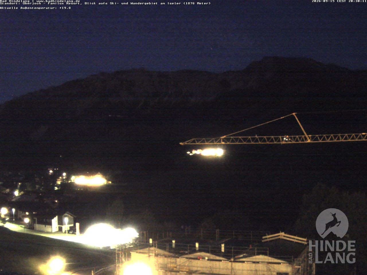 Archiv Foto Webcam Sicht vom Kinderhotel Oberjoch aus auf das Skigebiet gegenüber