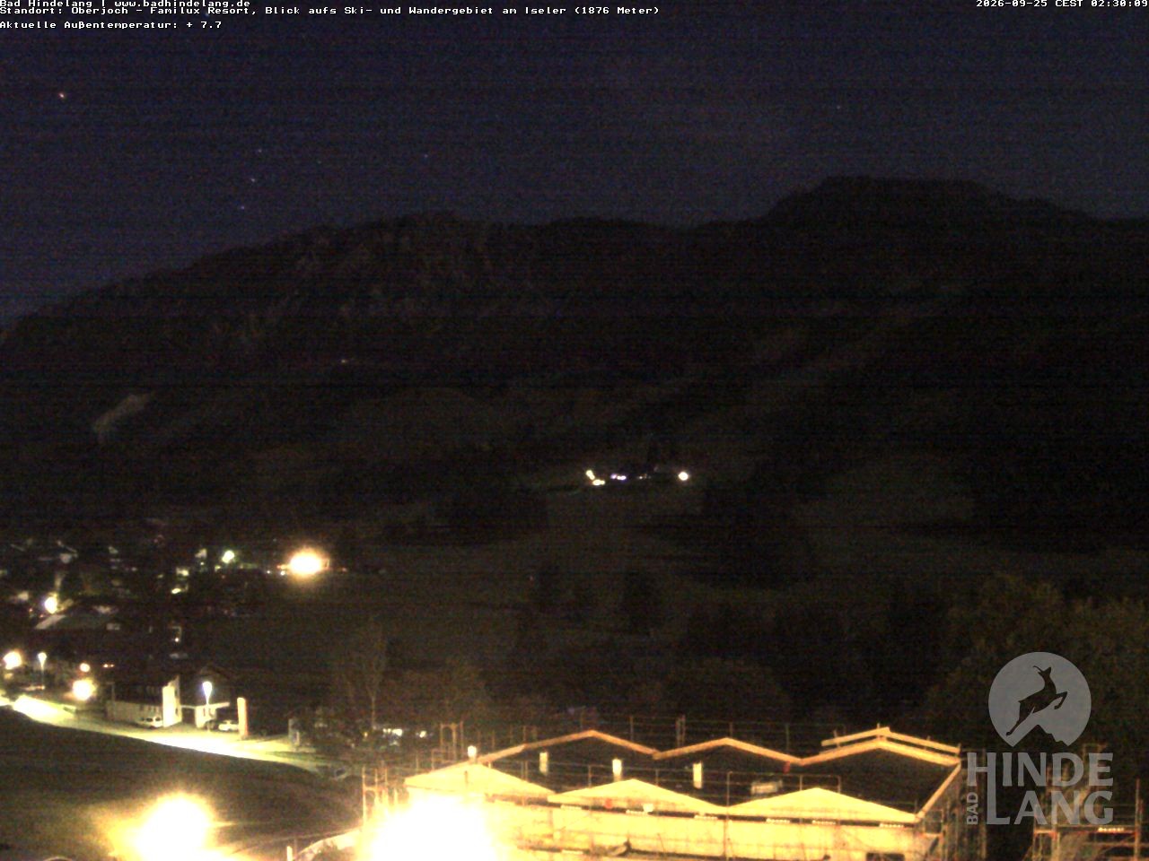 Archived image Webcam View of the kids hotel Oberjoch at the slopes in front