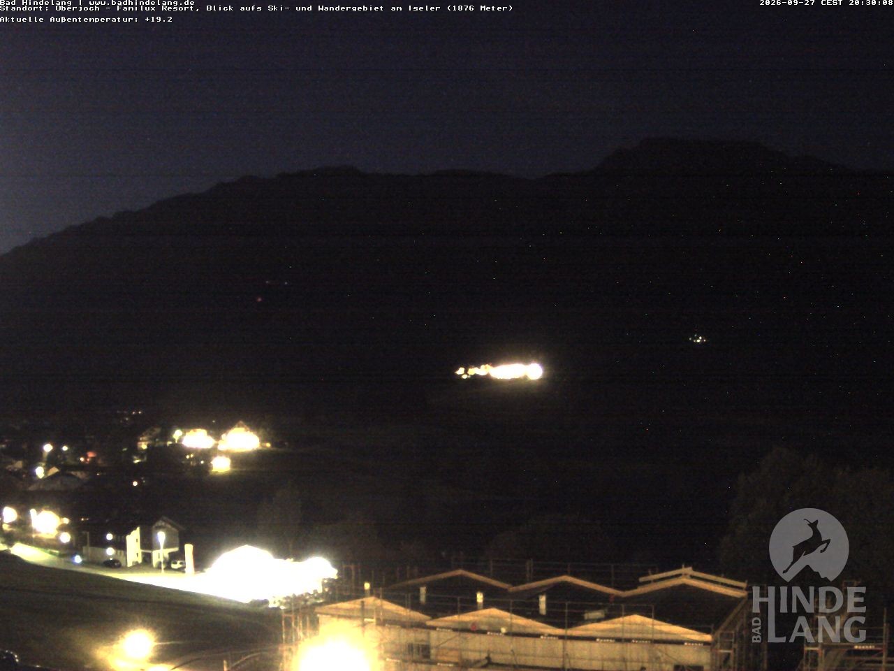 Archiv Foto Webcam Sicht vom Kinderhotel Oberjoch aus auf das Skigebiet gegenüber