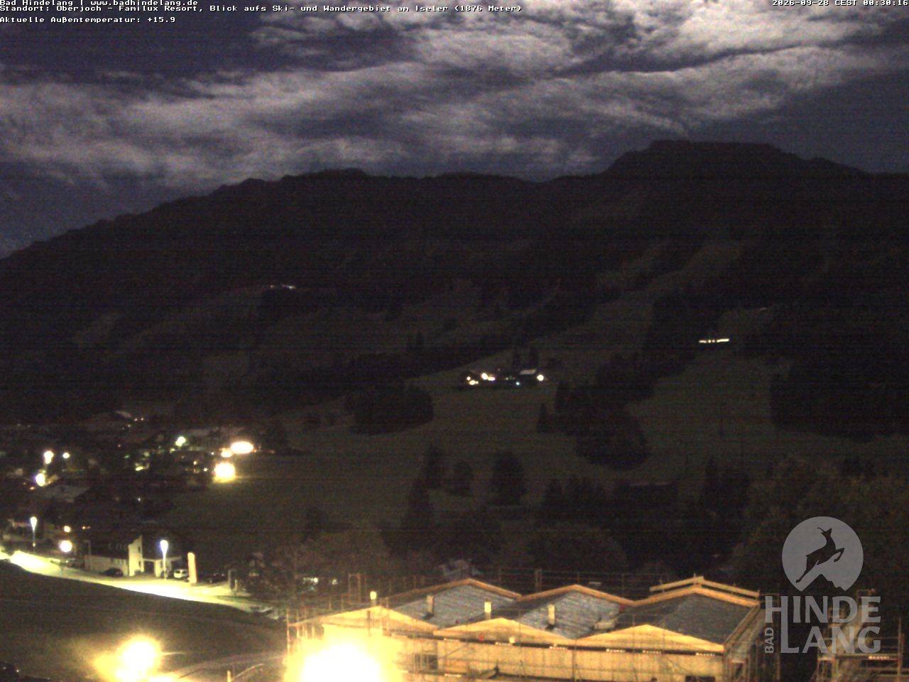 Archiv Foto Webcam Sicht vom Kinderhotel Oberjoch aus auf das Skigebiet gegenüber