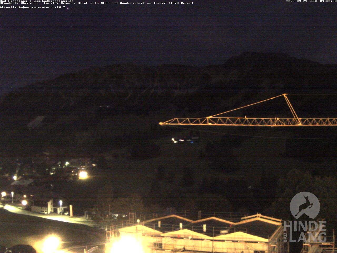 Archiv Foto Webcam Sicht vom Kinderhotel Oberjoch aus auf das Skigebiet gegenüber