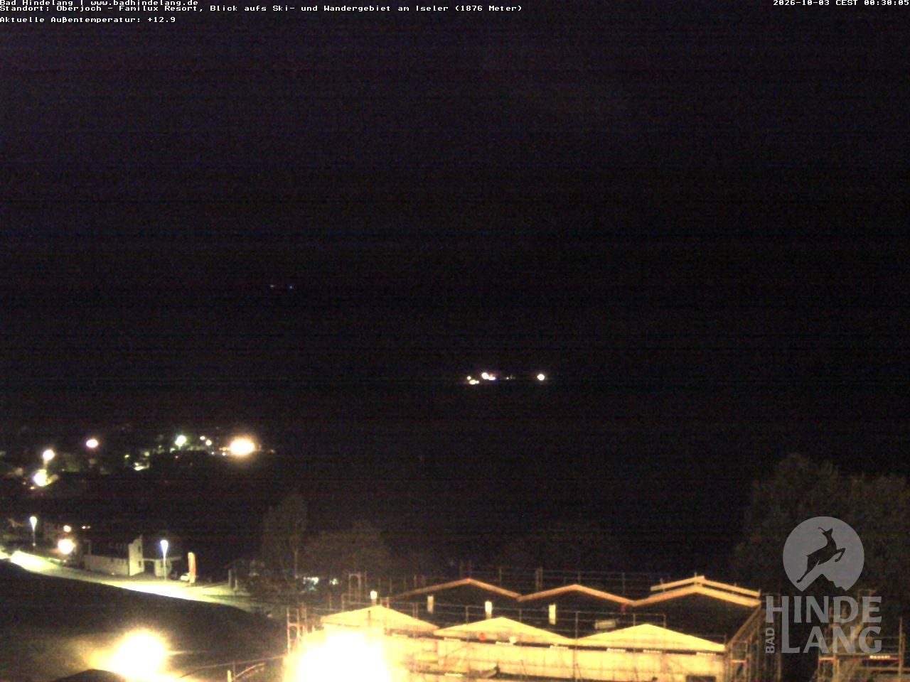 Archiv Foto Webcam Sicht vom Kinderhotel Oberjoch aus auf das Skigebiet gegenüber