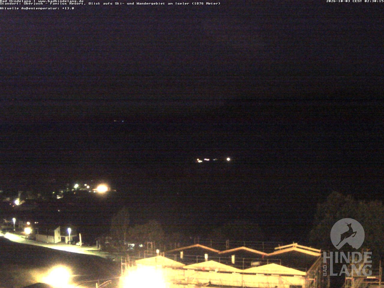 Archiv Foto Webcam Sicht vom Kinderhotel Oberjoch aus auf das Skigebiet gegenüber