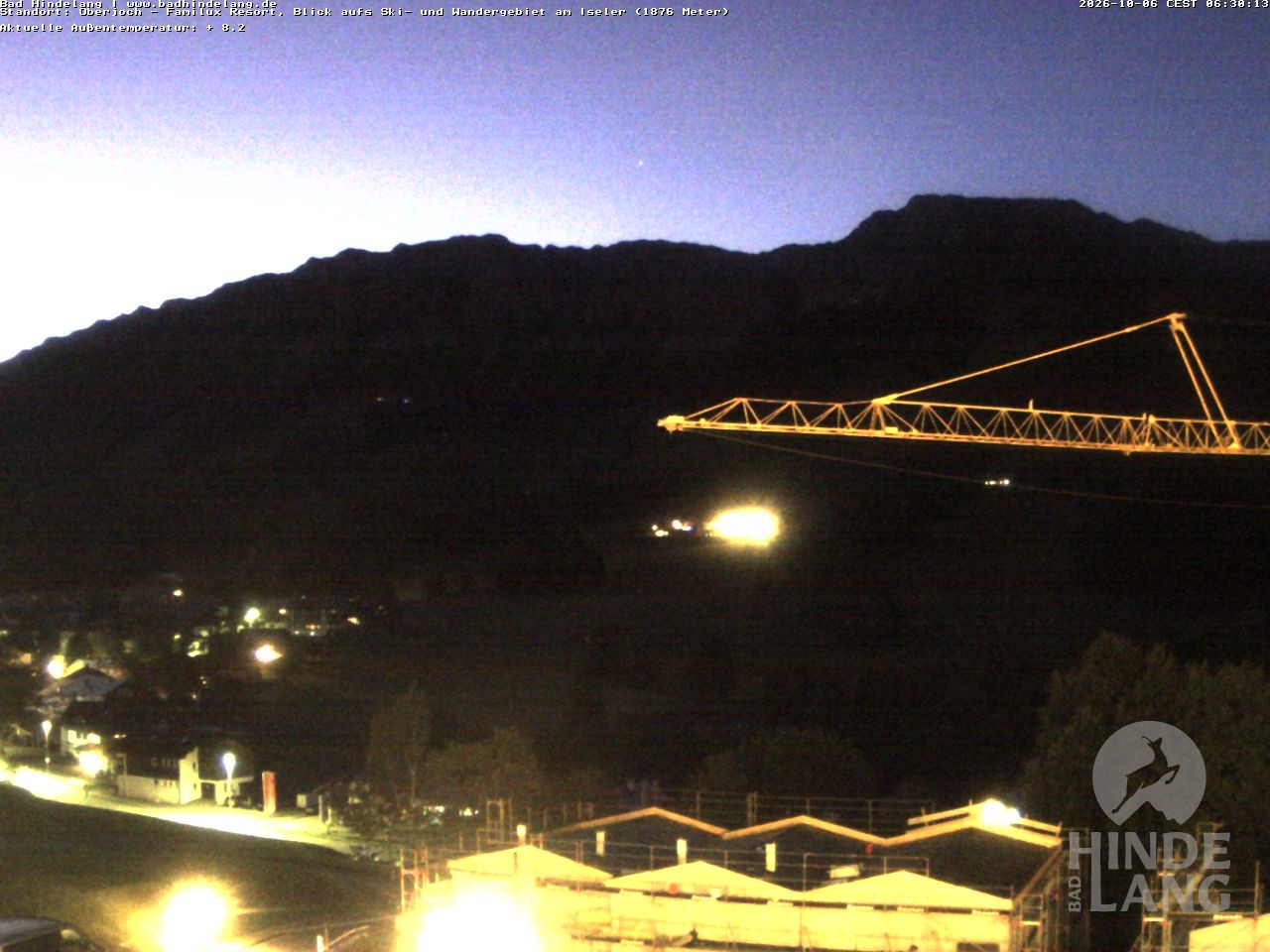 Archiv Foto Webcam Sicht vom Kinderhotel Oberjoch aus auf das Skigebiet gegenüber