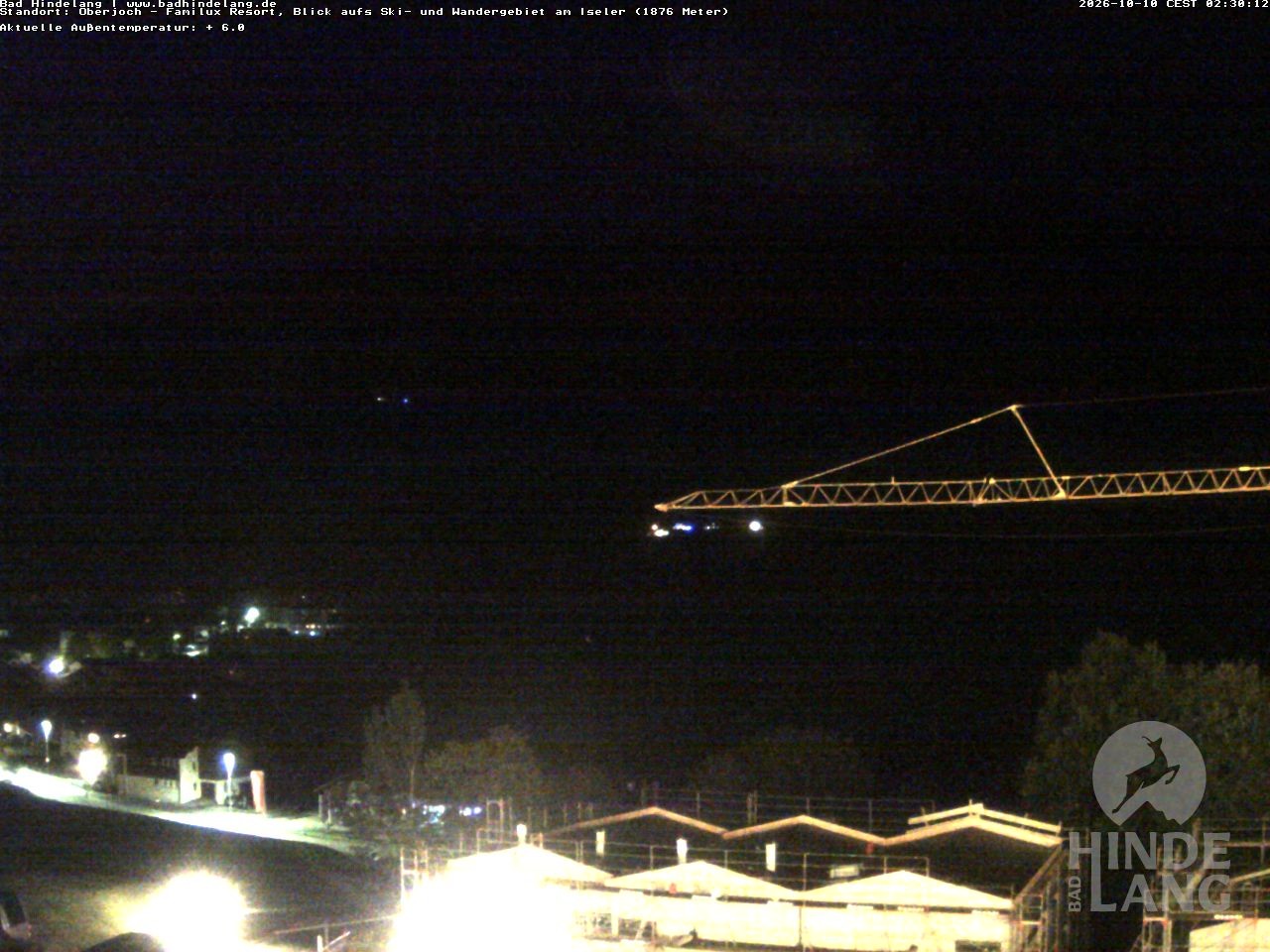 Archived image Webcam View of the kids hotel Oberjoch at the slopes in front