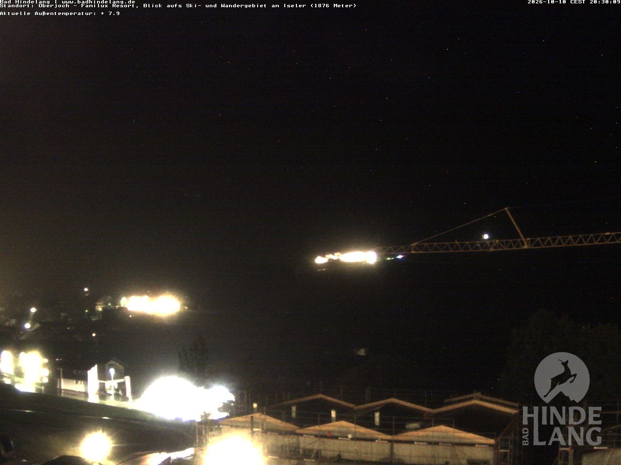 Archived image Webcam View of the kids hotel Oberjoch at the slopes in front