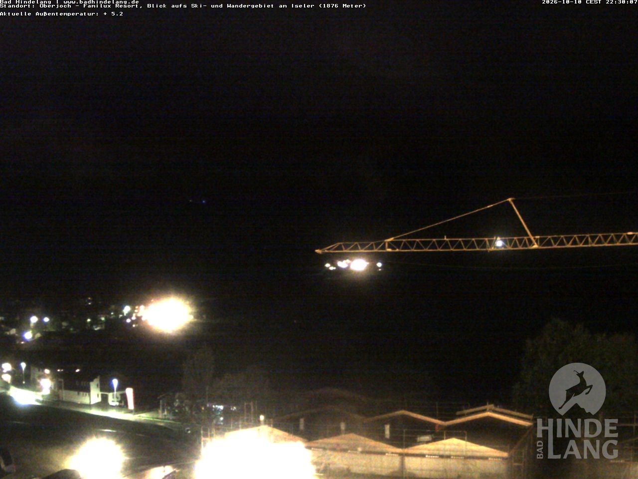 Archived image Webcam View of the kids hotel Oberjoch at the slopes in front