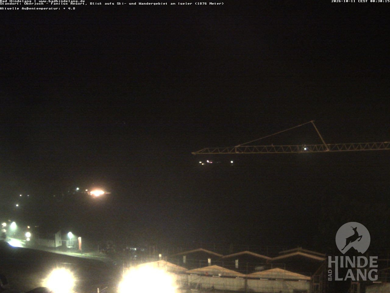 Archiv Foto Webcam Sicht vom Kinderhotel Oberjoch aus auf das Skigebiet gegenüber