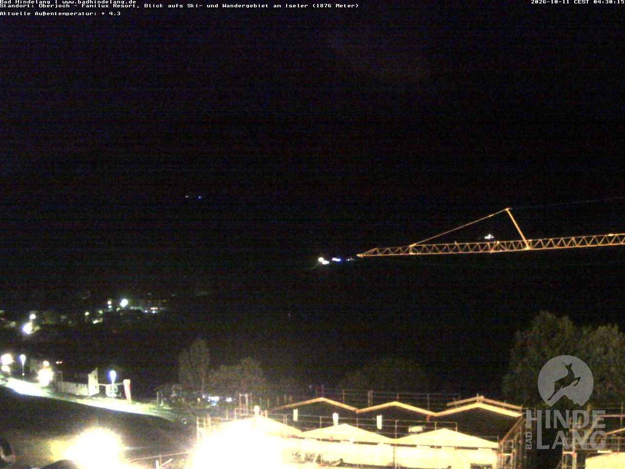 Archiv Foto Webcam Sicht vom Kinderhotel Oberjoch aus auf das Skigebiet gegenüber