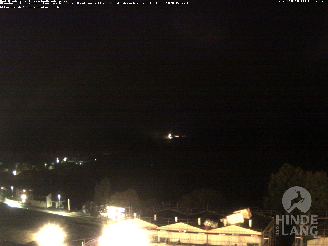 Archiv Foto Webcam Sicht vom Kinderhotel Oberjoch aus auf das Skigebiet gegenüber