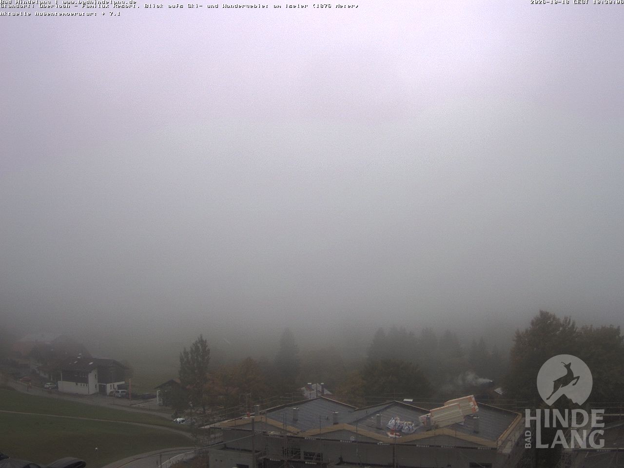 Archiv Foto Webcam Sicht vom Kinderhotel Oberjoch aus auf das Skigebiet gegenüber