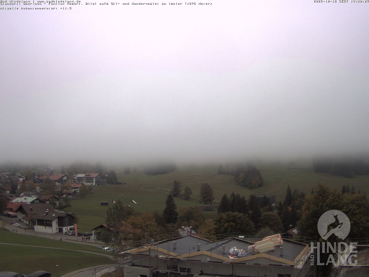 Archiv Foto Webcam Sicht vom Kinderhotel Oberjoch aus auf das Skigebiet gegenüber