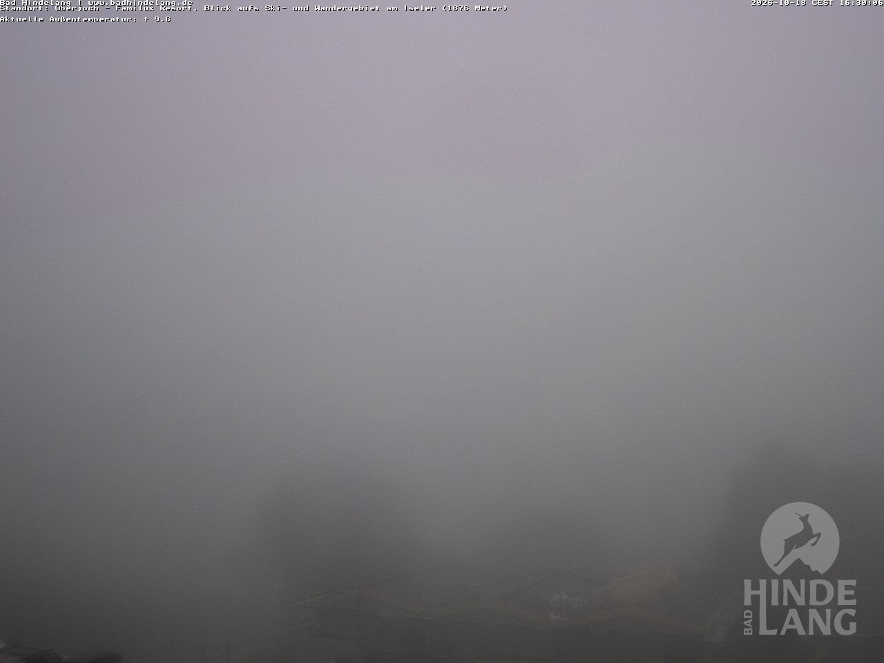 Archiv Foto Webcam Sicht vom Kinderhotel Oberjoch aus auf das Skigebiet gegenüber