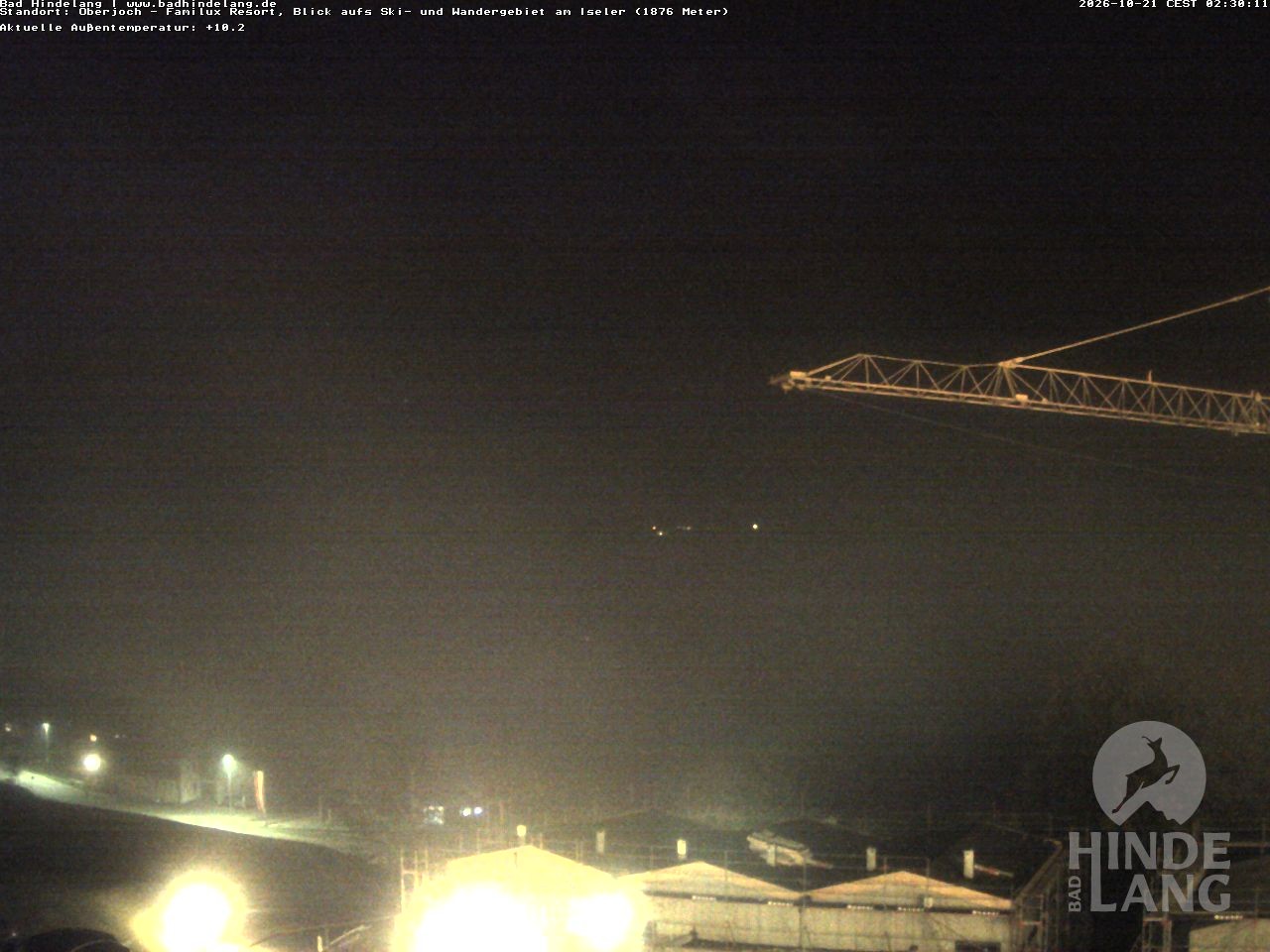 Archived image Webcam View of the kids hotel Oberjoch at the slopes in front