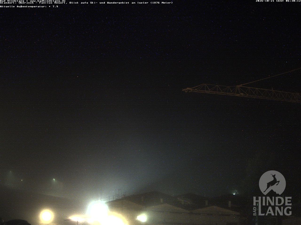 Archived image Webcam View of the kids hotel Oberjoch at the slopes in front