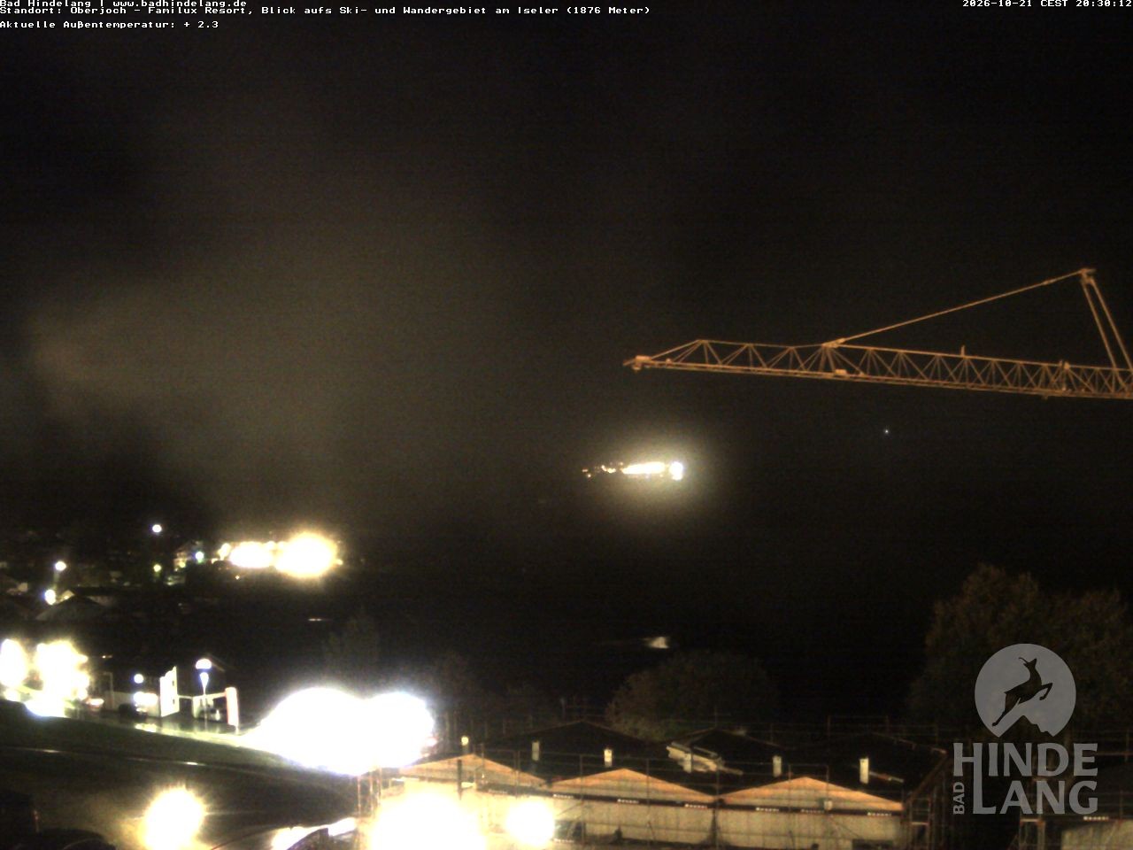 Archived image Webcam View of the kids hotel Oberjoch at the slopes in front