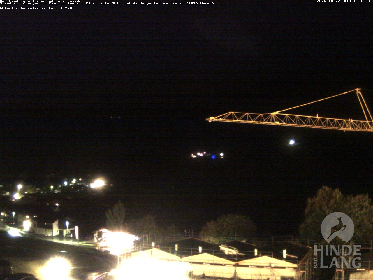 Archiv Foto Webcam Sicht vom Kinderhotel Oberjoch aus auf das Skigebiet gegenüber