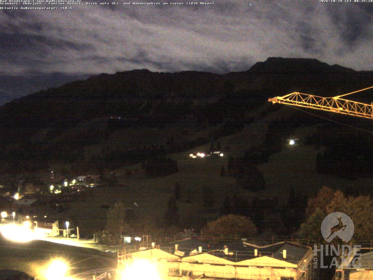 Archiv Foto Webcam Sicht vom Kinderhotel Oberjoch aus auf das Skigebiet gegenüber